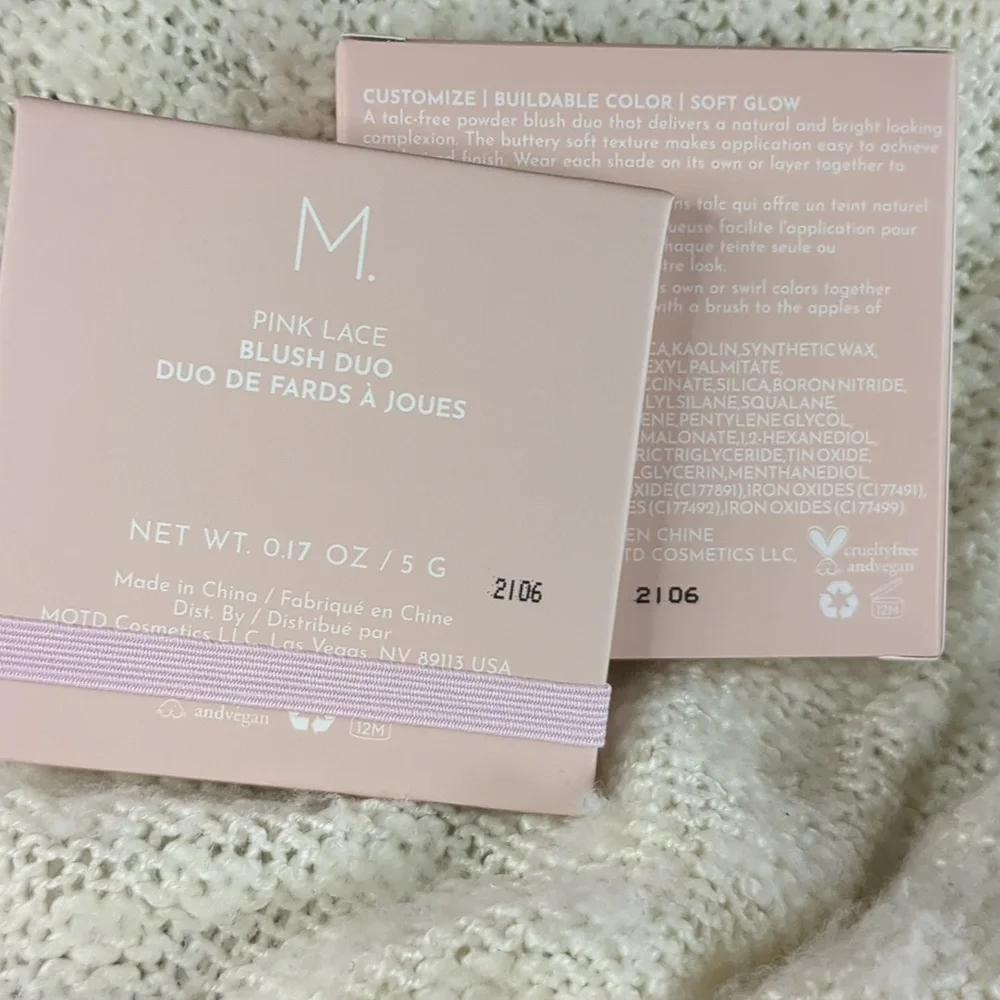 MOTD Blush Duo in Pink Lace, 5g/0.17oz
